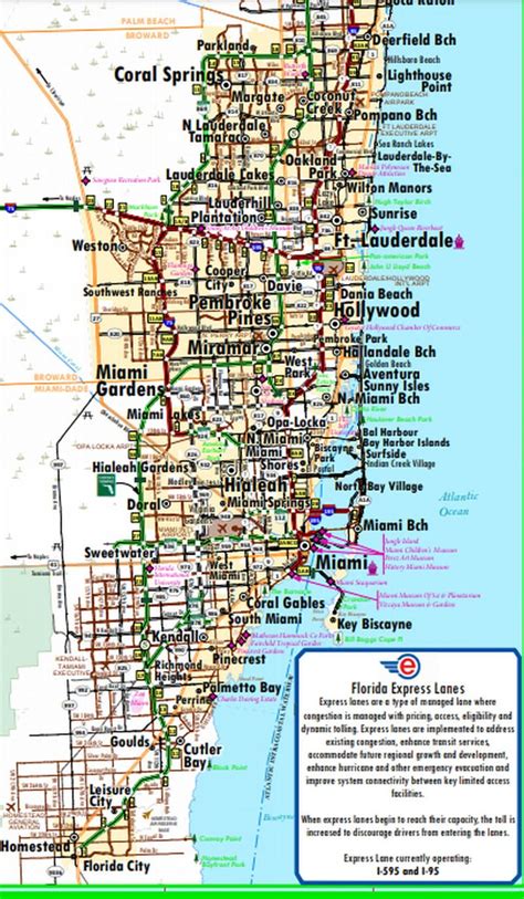 Map of South Florida Cities